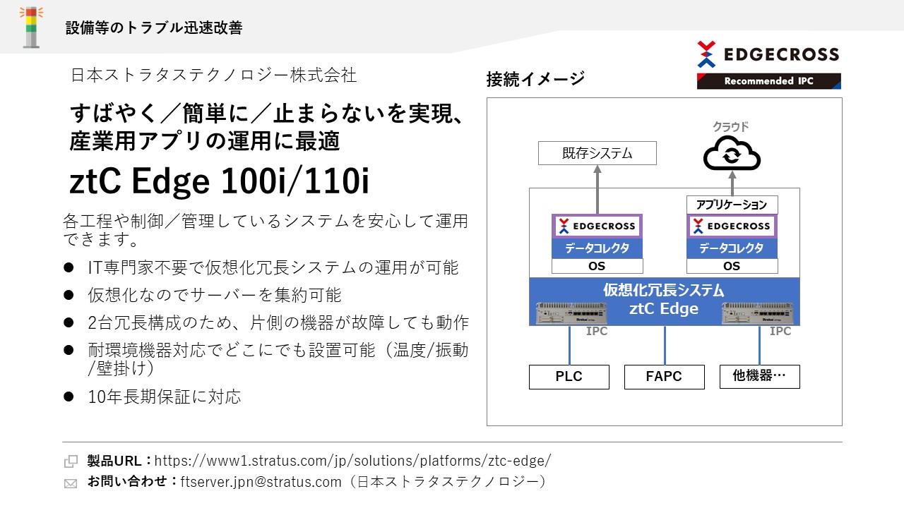 日本ストラタステクノロジー株式会社 ztC Edge 100i/110i